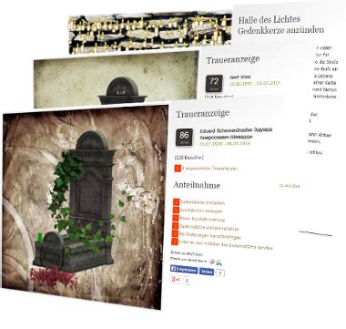 GEDENKSEITE kostenfrei auf Online Friedhof erstellen.